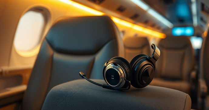 Fone Aeron&aacute;utico: Conforto e Qualidade em Voo