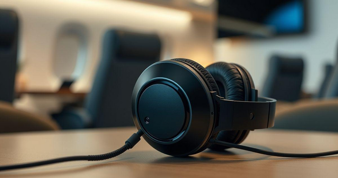 Fone de ouvido para avia&ccedil;&atilde;o: conforto e sil&ecirc;ncio